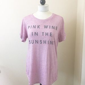 ZOE & LIV-Pink T-shirt- L